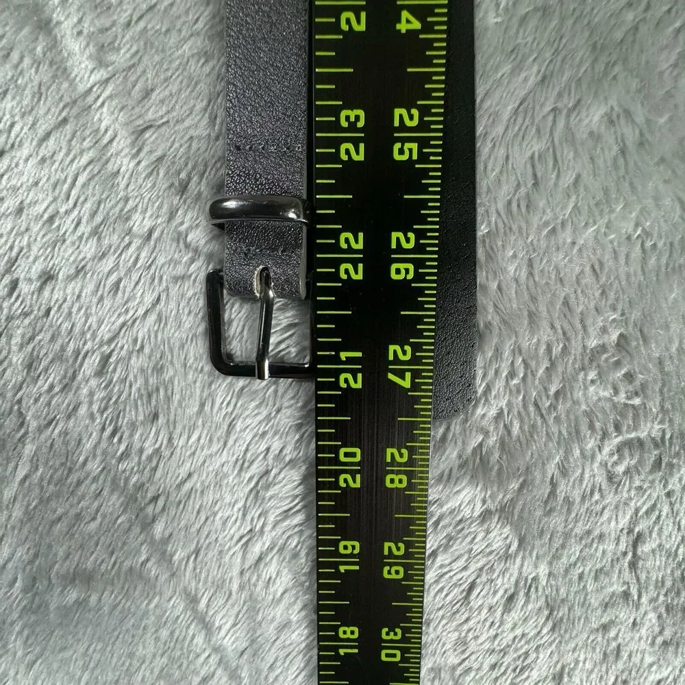 Torrid Womens Belt 3 (22-24) Gray Skinny Office Casual Vegan‎ Leather